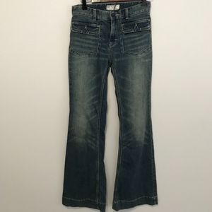 Free People Tailored Festival Flare Jeans Estrella
